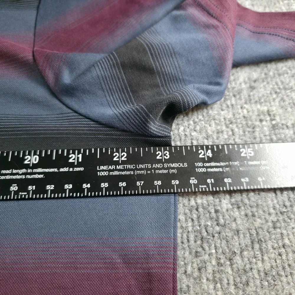 Travis Mathew XL Polo Shirt Striped Golf Casual Pima Cotton Blend Menswear - Picture 7 of 8